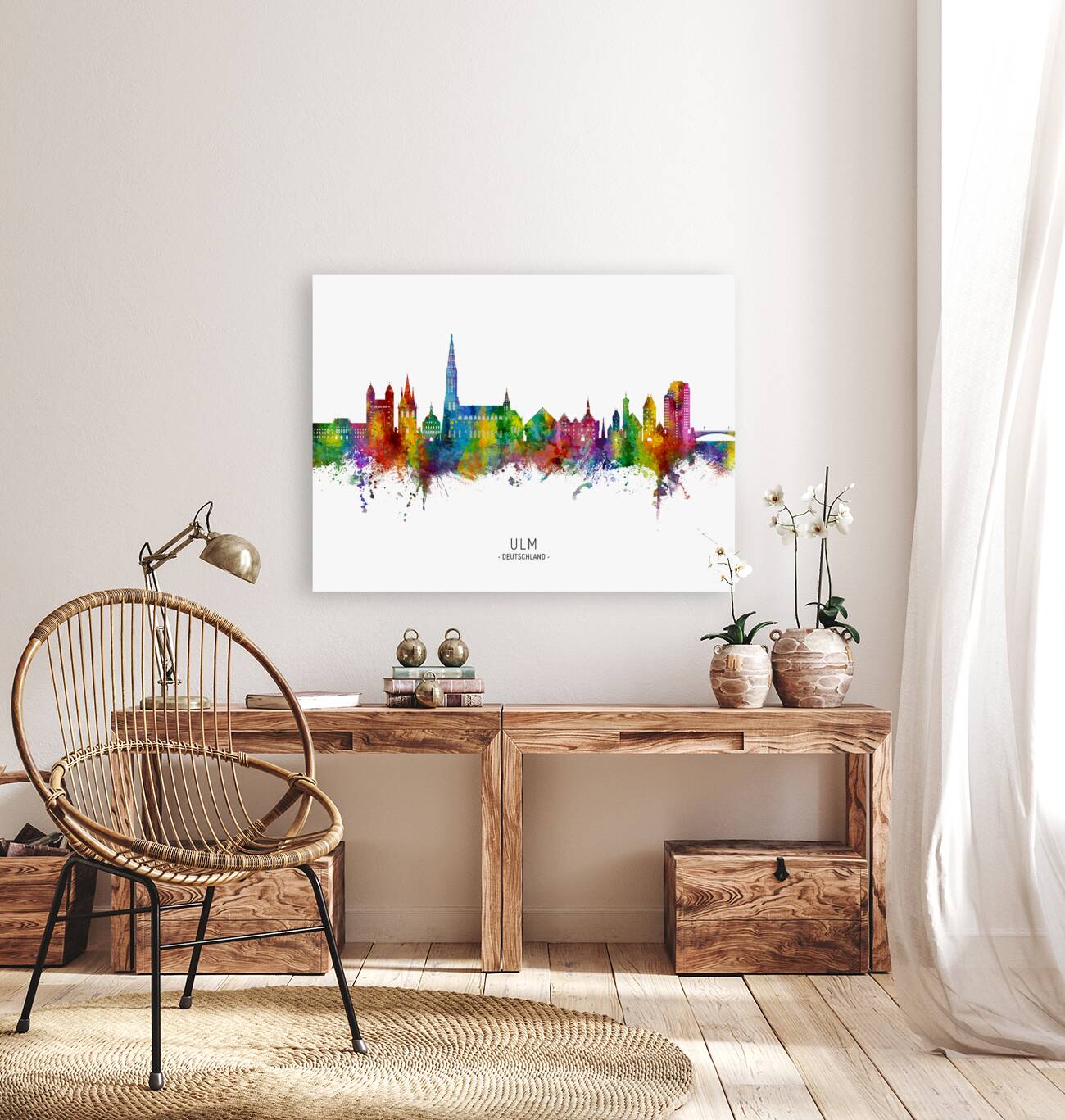 Ulm Germany Skyline Reproduction