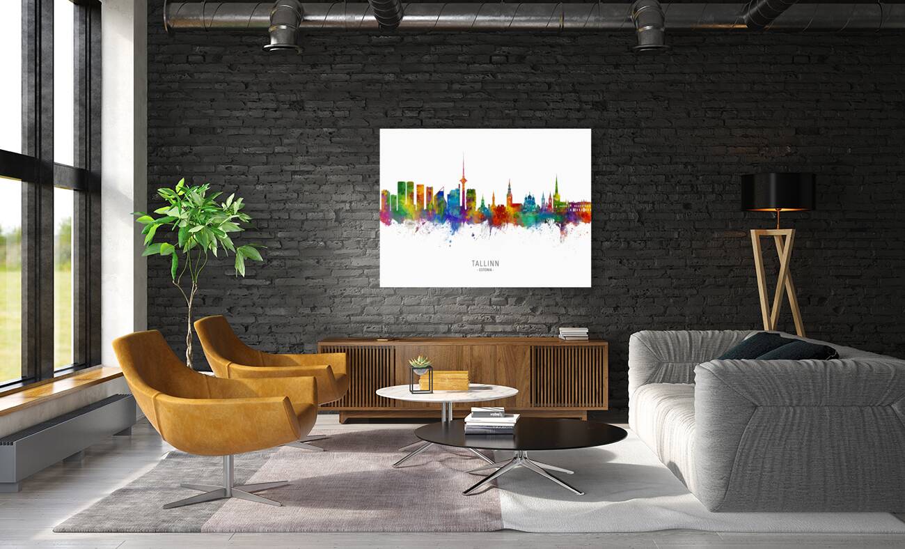 Tallinn Estonia Skyline Reproduction