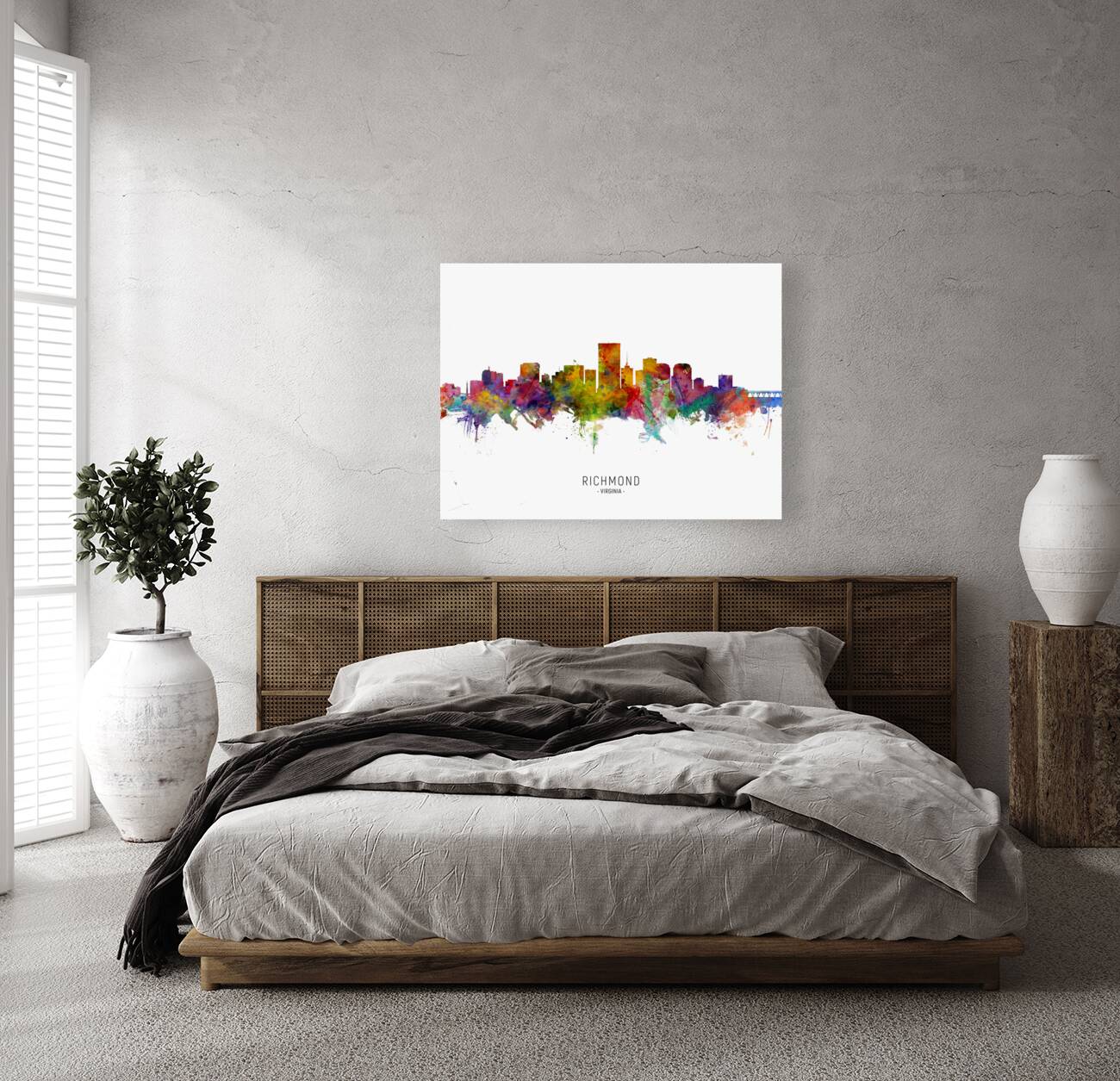 Richmond Virginia Skyline Reproduction