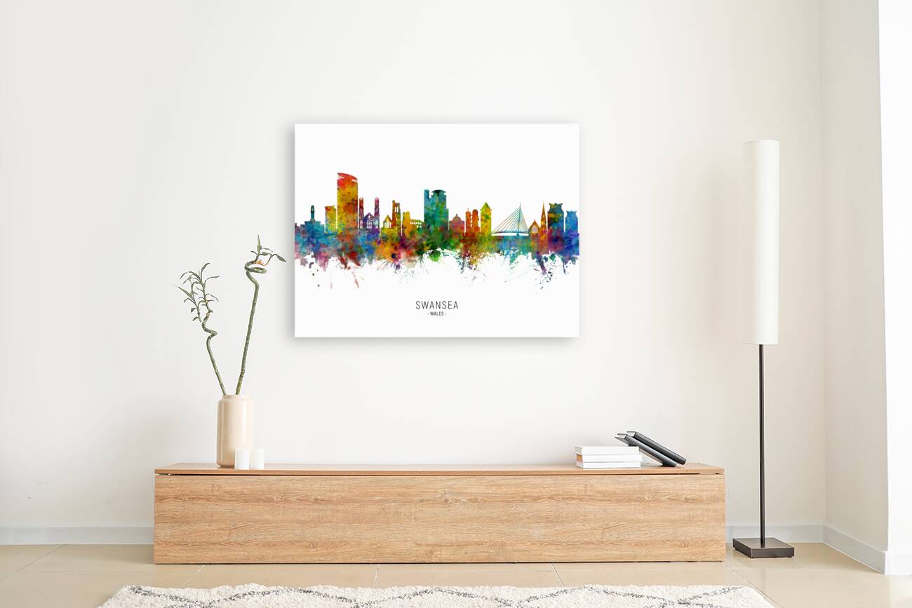Swansea Wales Skyline Reproduction