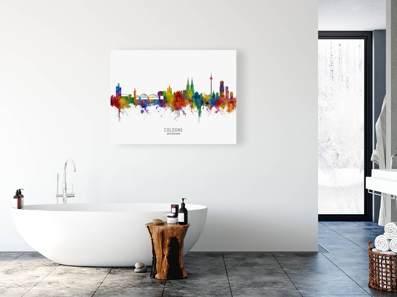 Cologne Germany Skyline Reproduction