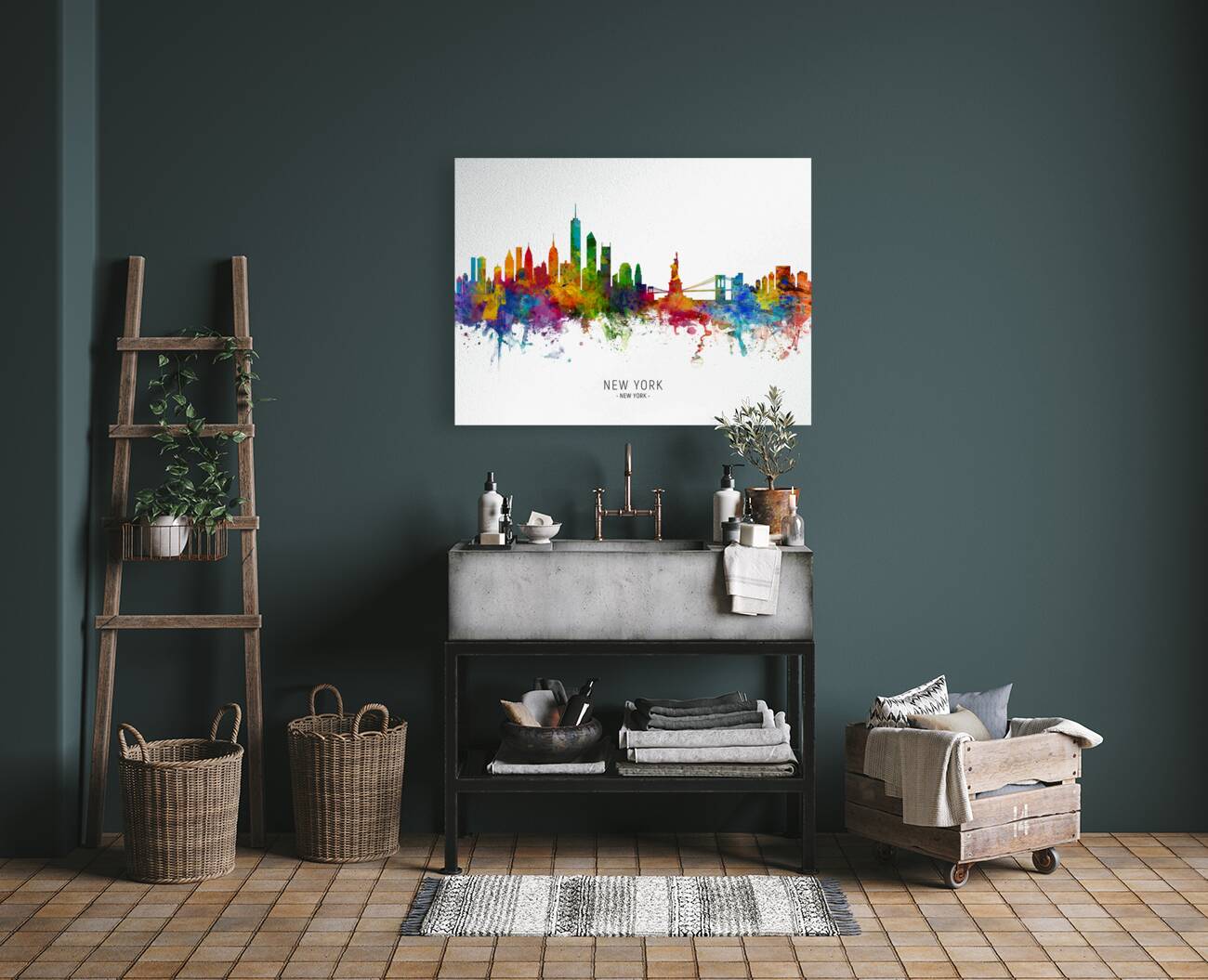 New York Skyline Reproduction