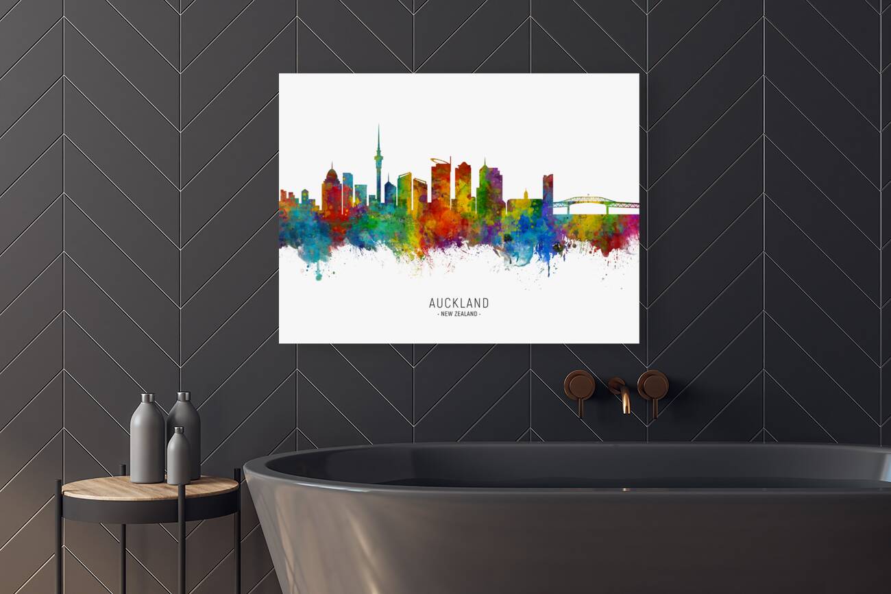 Auckland New Zealand Skyline Reproduction