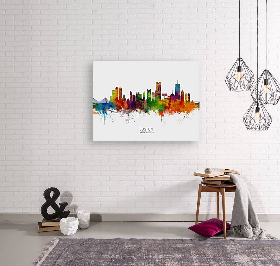 Boston Massachusetts Skyline Reproduction