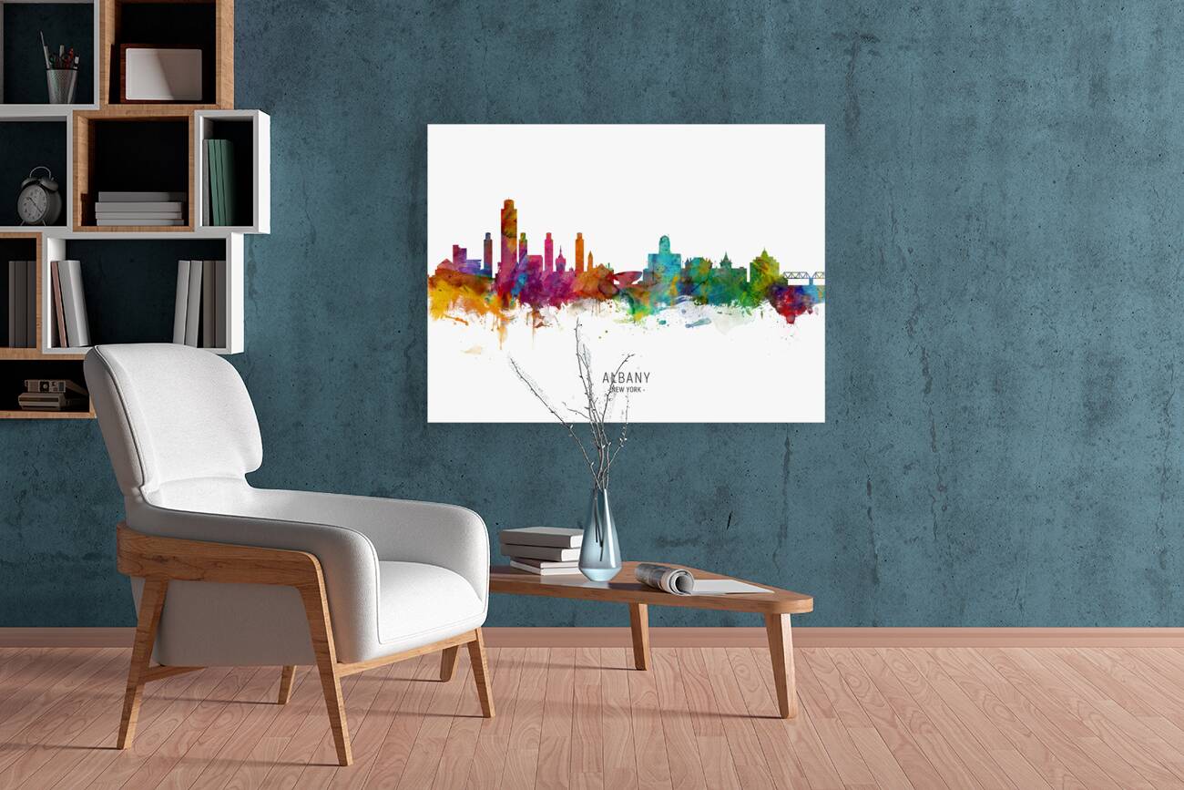 Albany New York Skyline Reproduction