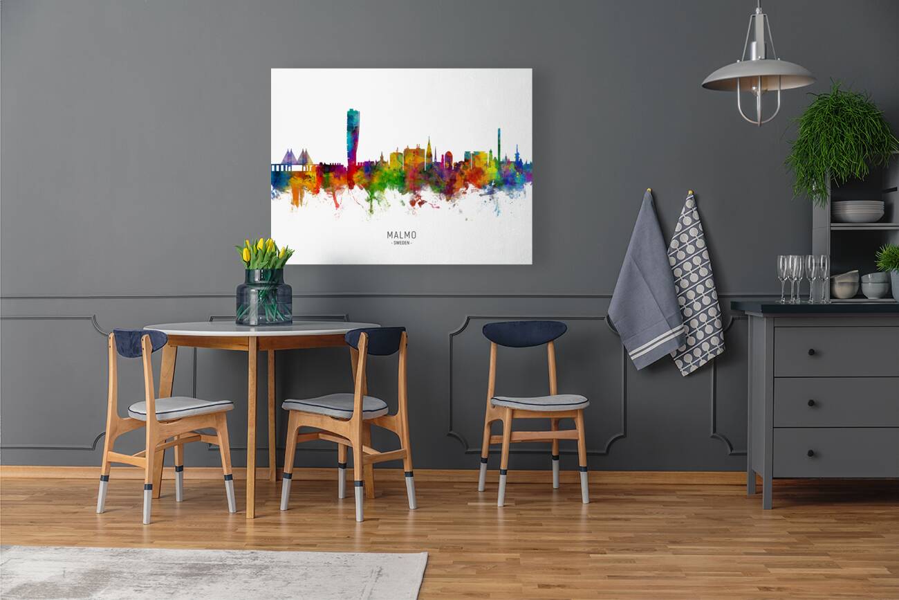 Malmo Sweden Skyline Reproduction