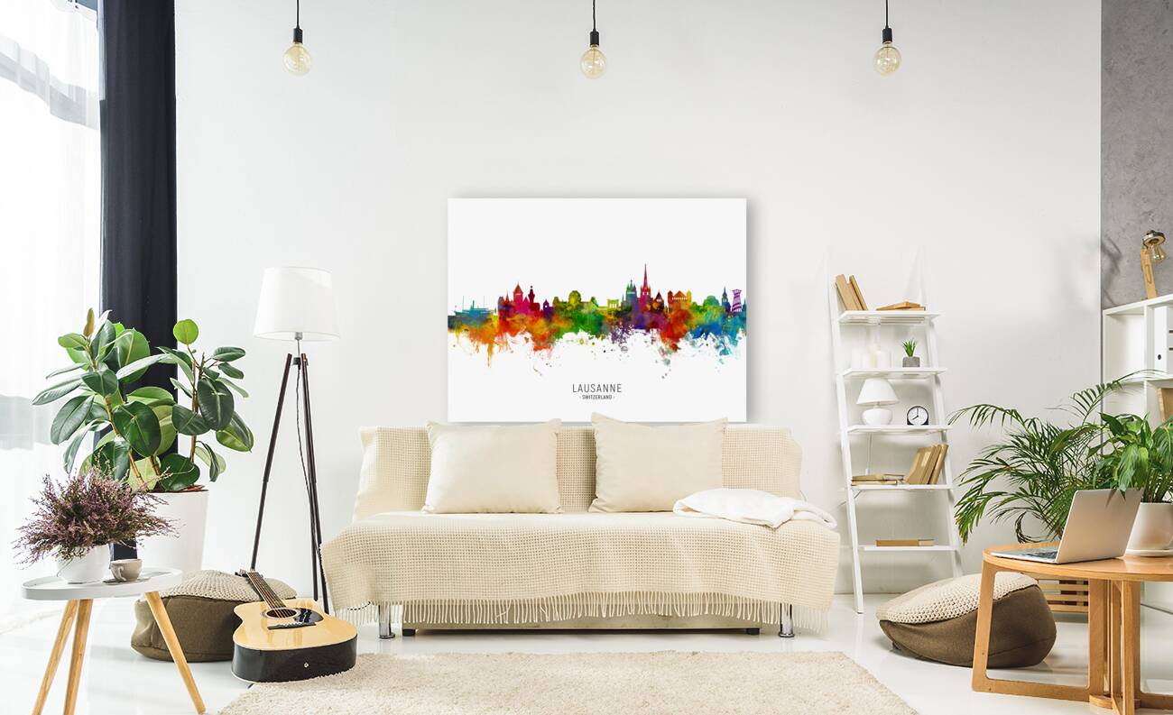 Lausanne Switzerland Skyline Reproduction