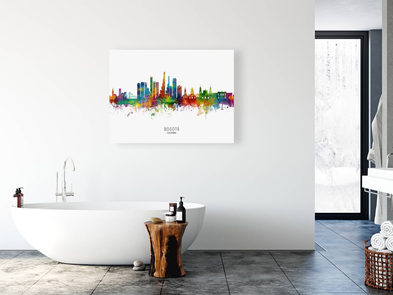 Bogota Colombia Skyline Reproduction