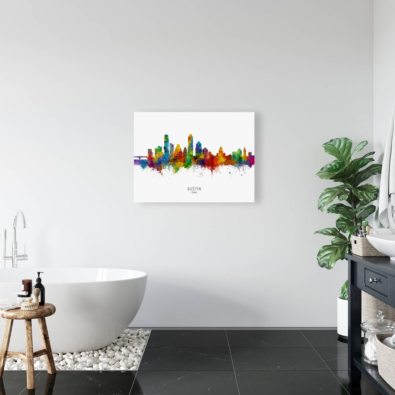 Austin Texas Skyline Reproduction