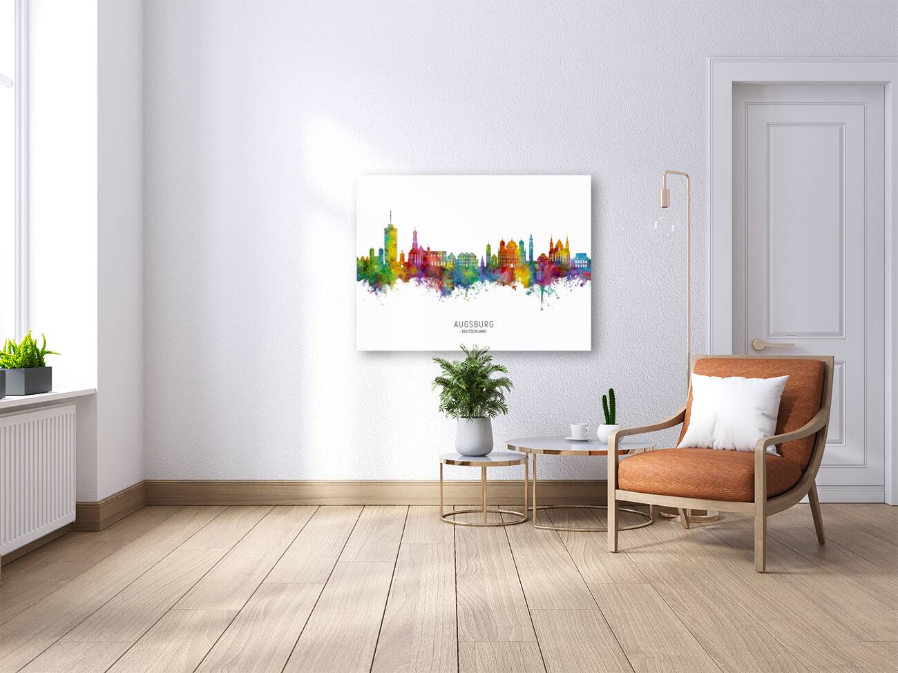Augsburg Germany Skyline Reproduction