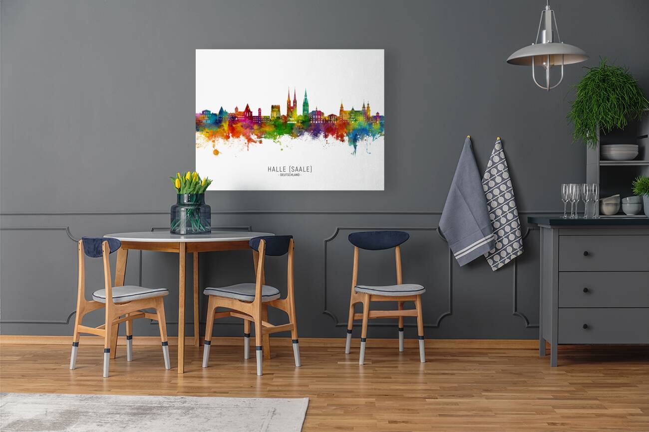 Halle Saale Germany Skyline Reproduction