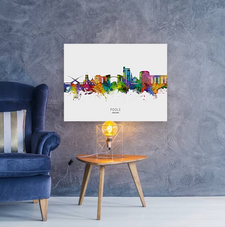 Poole England Skyline Reproduction