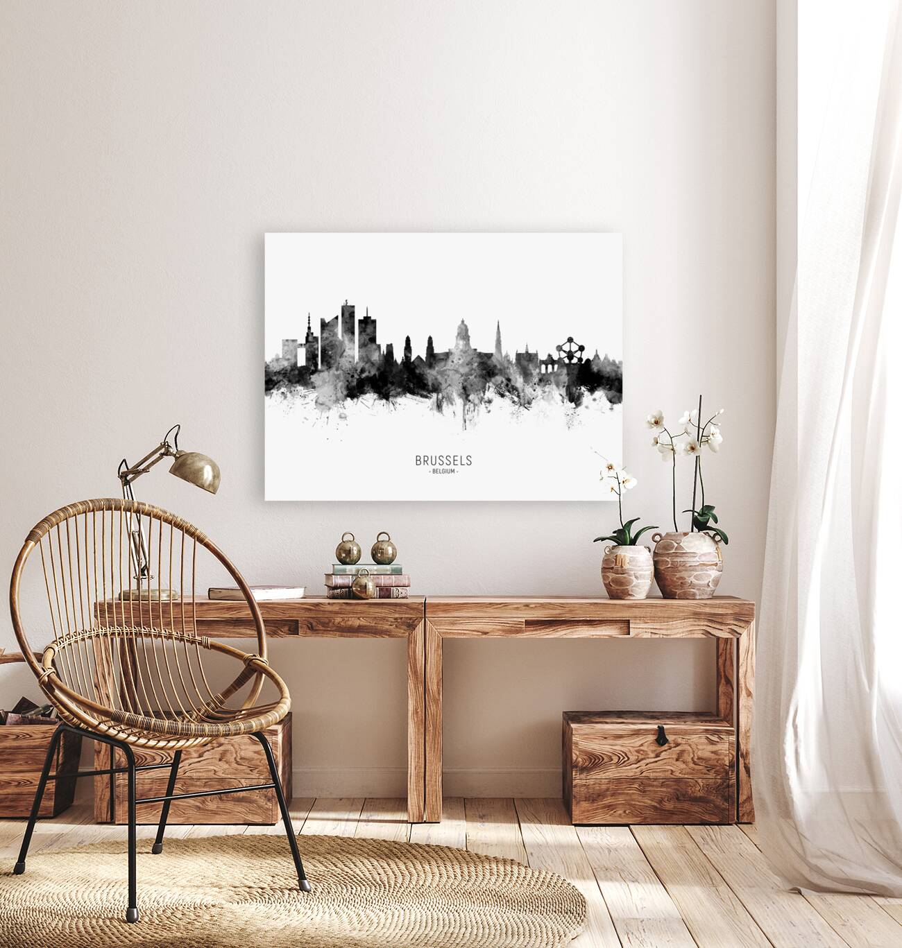 Brussels Belgium Skyline Reproduction