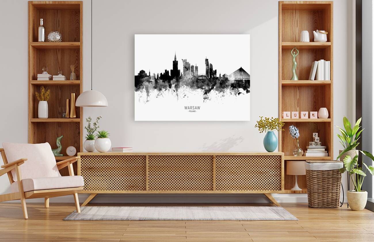 Warsaw Poland Skyline Reproduction