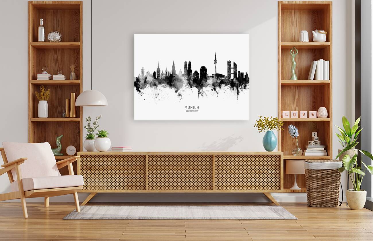 Munich Germany Skyline Reproduction