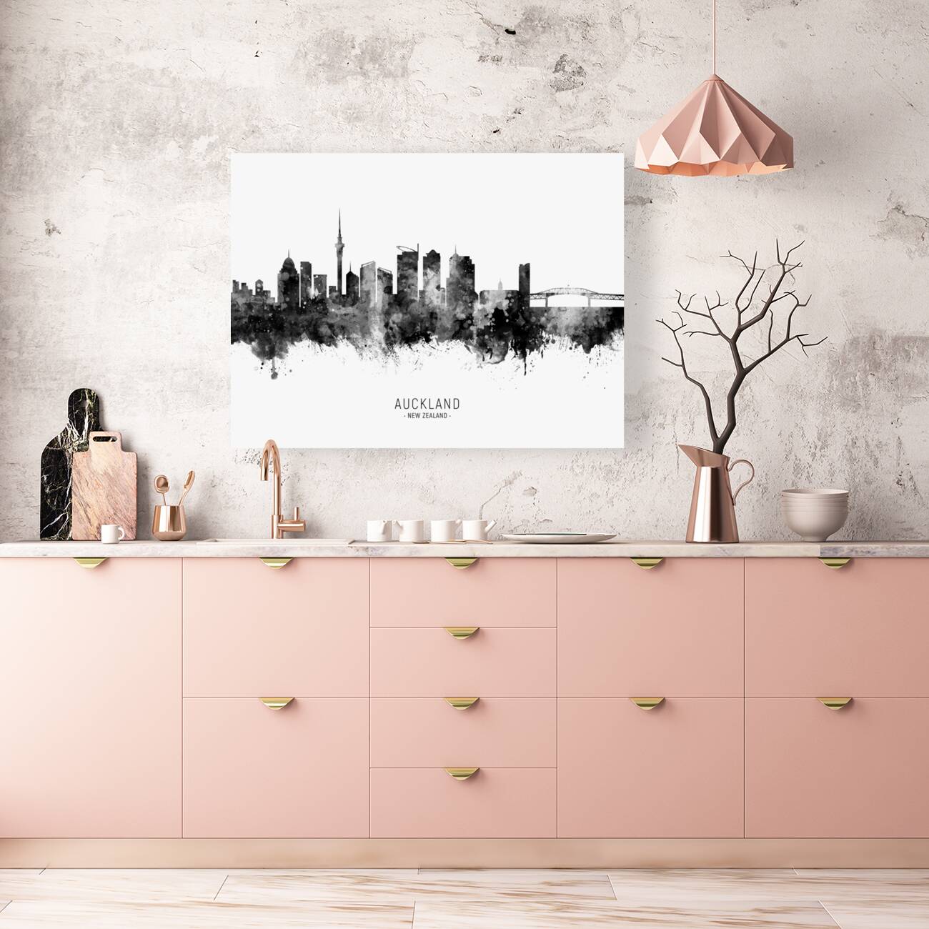 Auckland New Zealand Skyline Reproduction