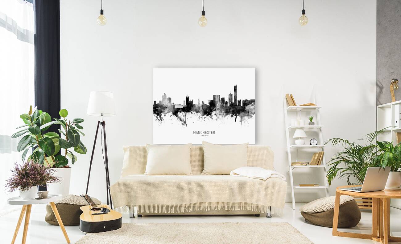 Manchester England Skyline Reproduction