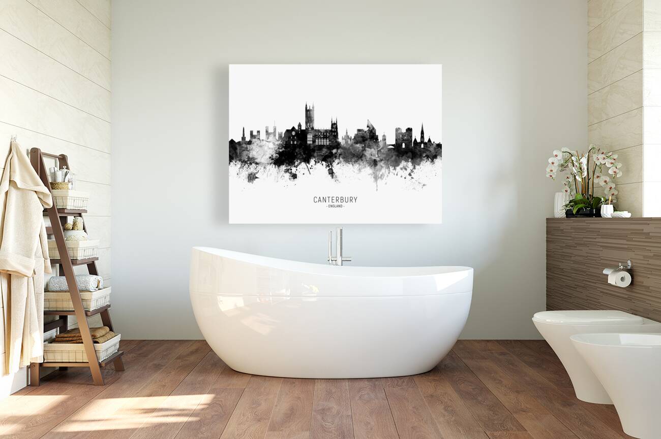 Canterbury England Skyline Reproduction