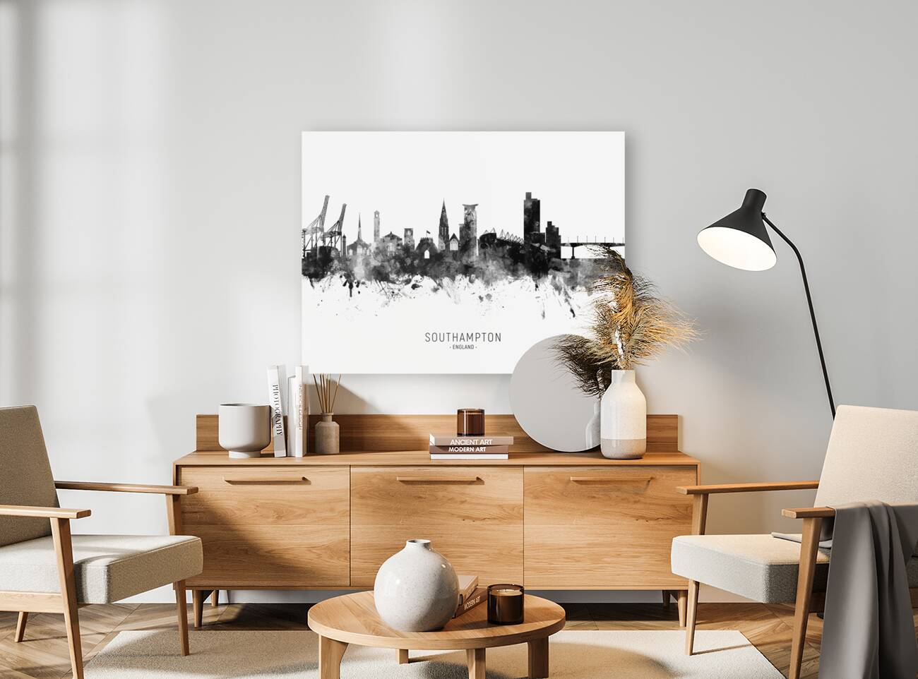 Southampton England Skyline Reproduction