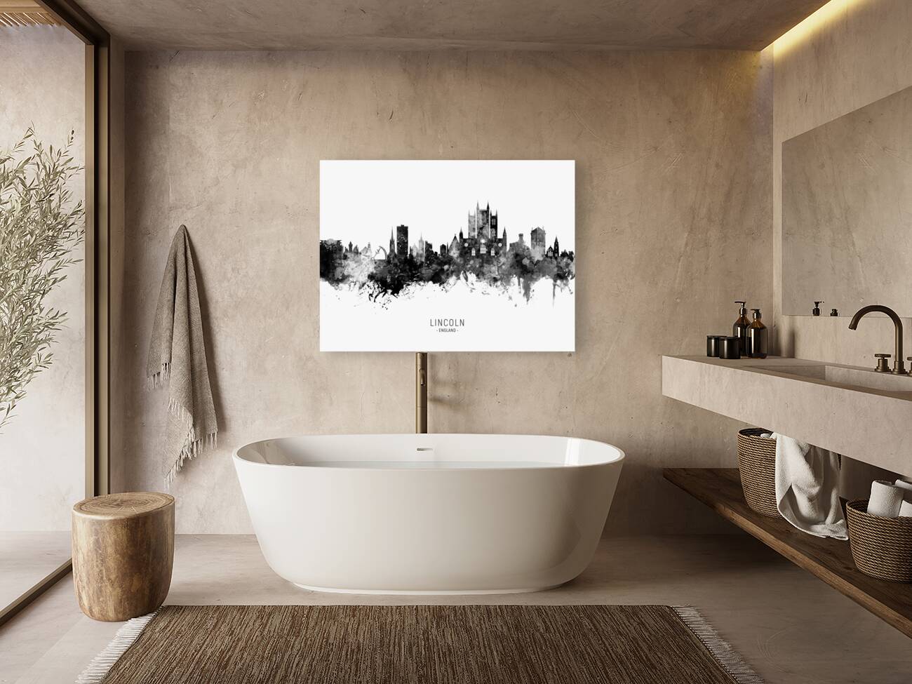 Lincoln England Skyline Reproduction