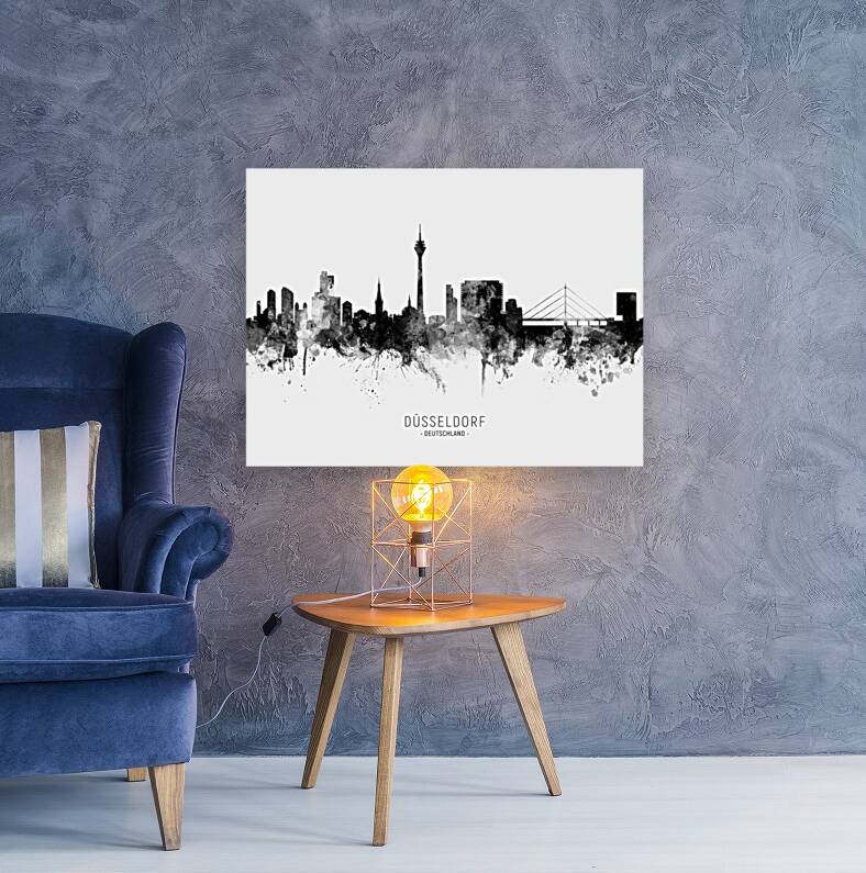 Dusseldorf Germany Skyline Reproduction