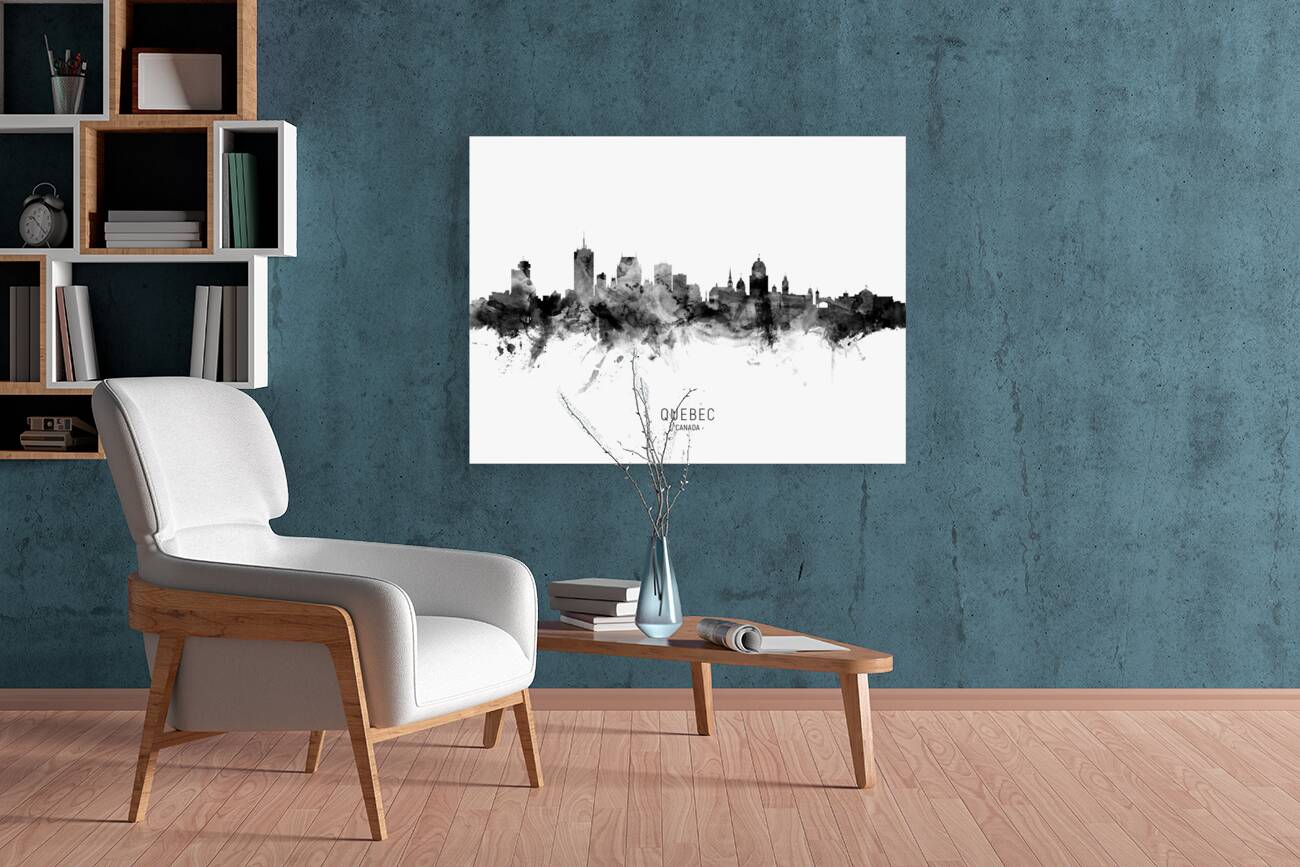 Quebec Canada Skyline Reproduction