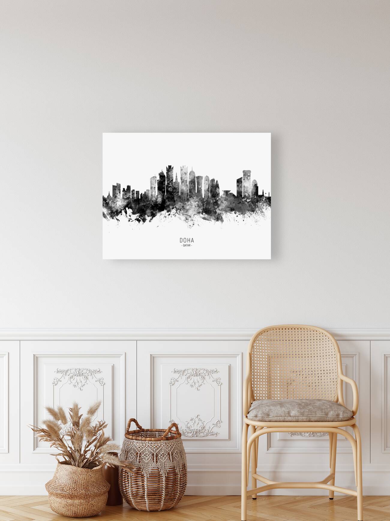 Doha Qatar Skyline Reproduction