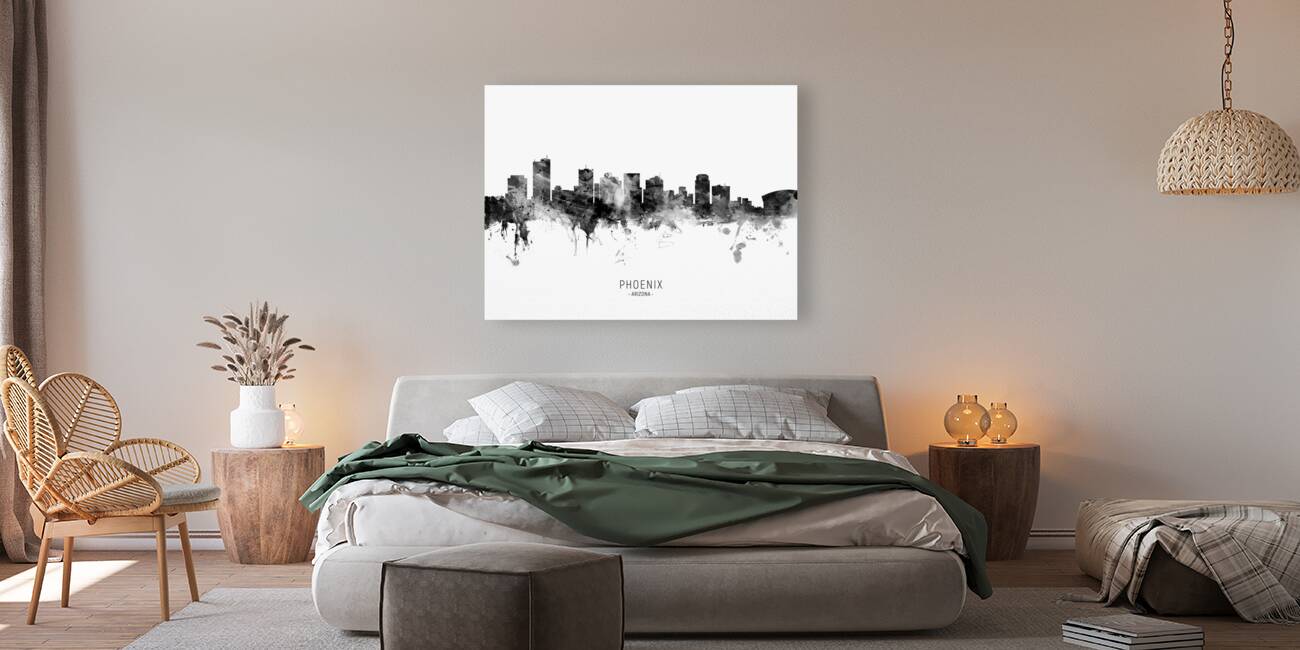 Phoenix Arizona Skyline Reproduction