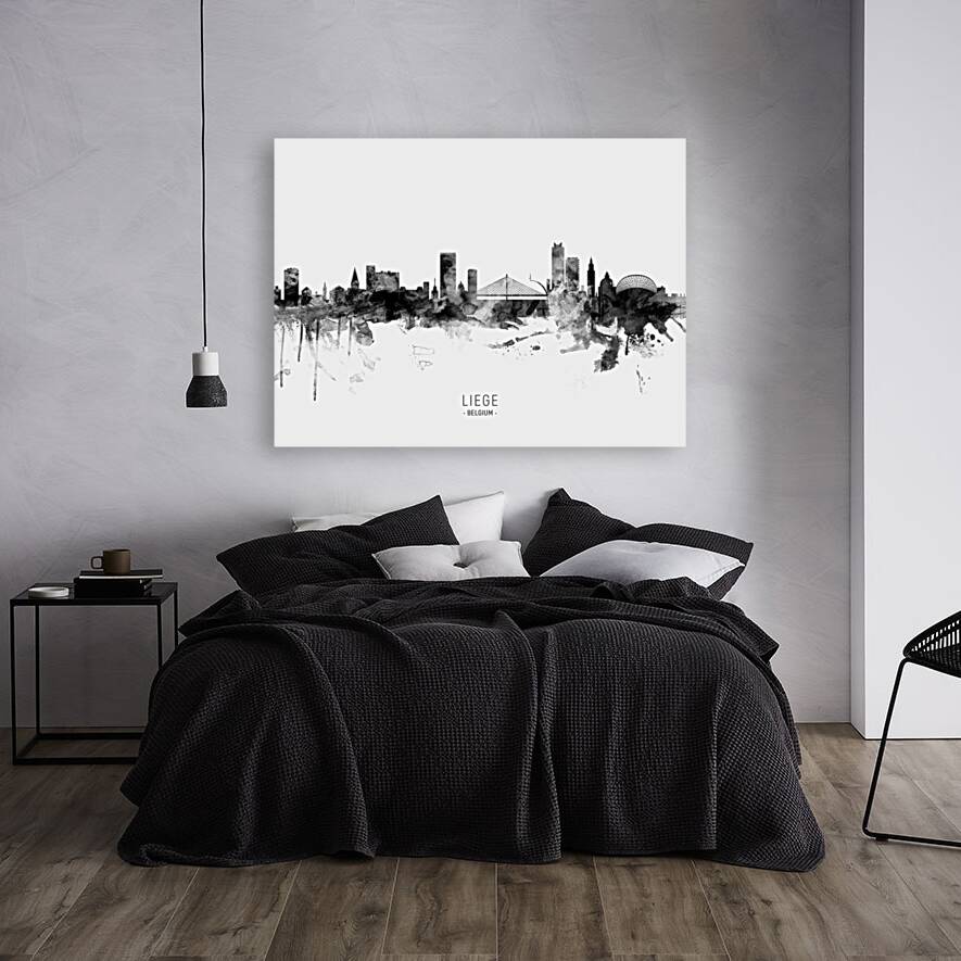 Liege Belgium Skyline Reproduction