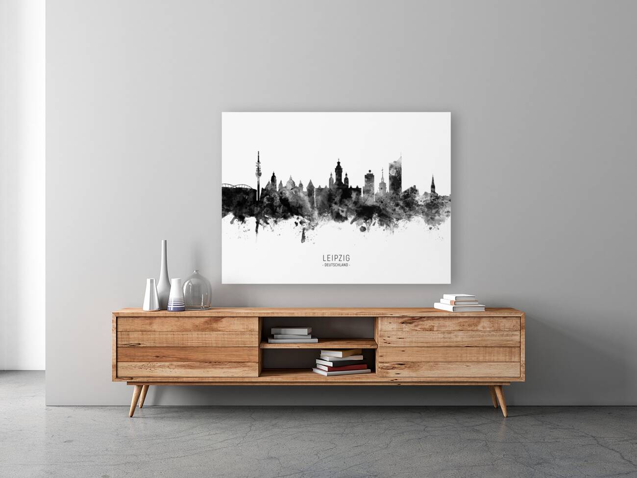 Leipzig Germany Skyline Reproduction