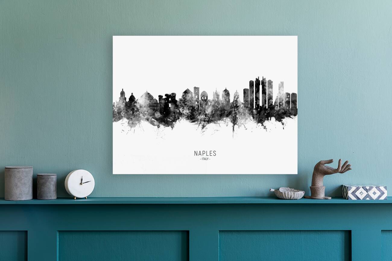 Naples Italy Skyline Reproduction