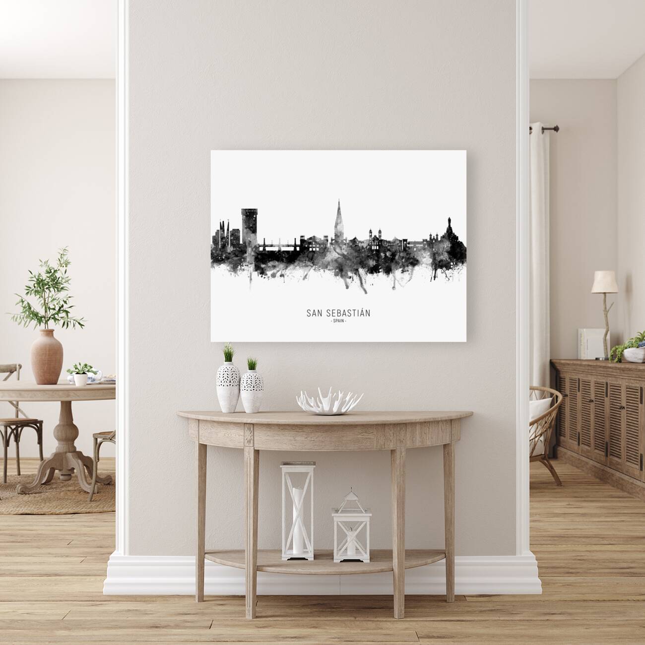 San Sebastian Spain Skyline Reproduction