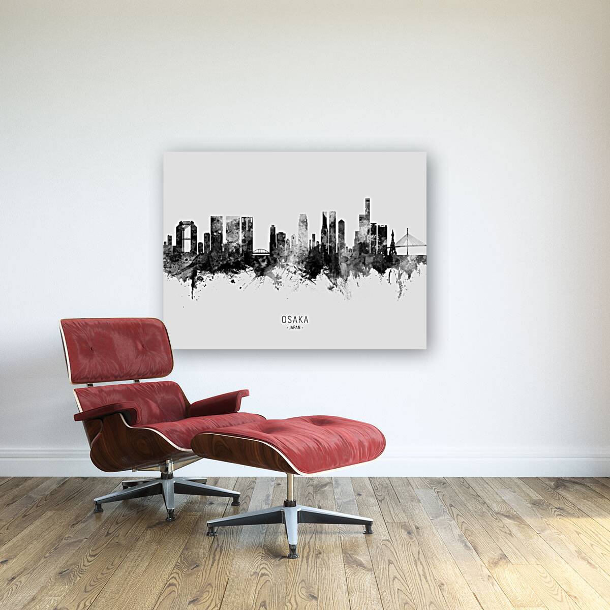 Osaka Japan Skyline Reproduction