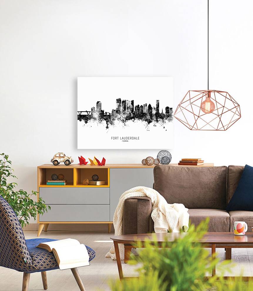 Fort Lauderdale Florida Skyline Reproduction