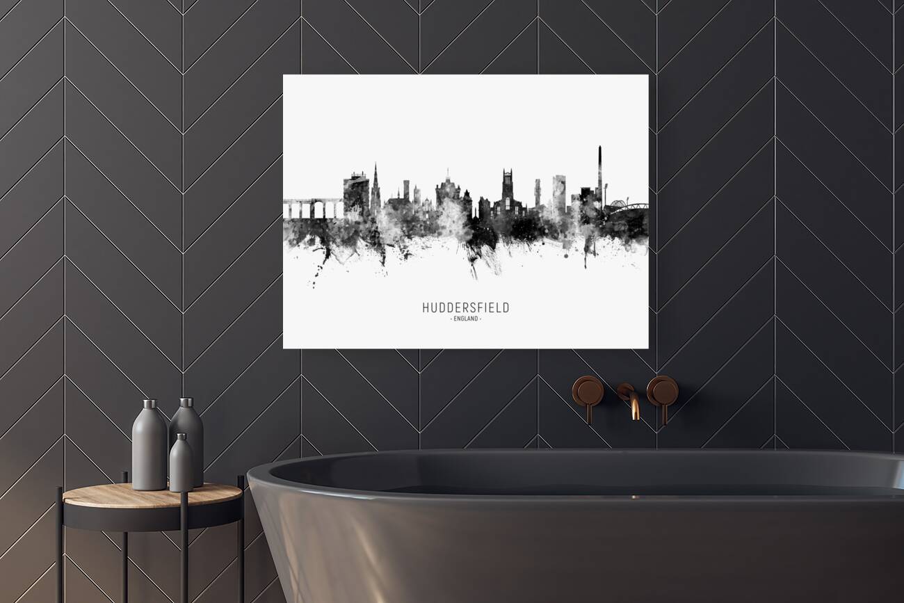 Huddersfield England Skyline Reproduction
