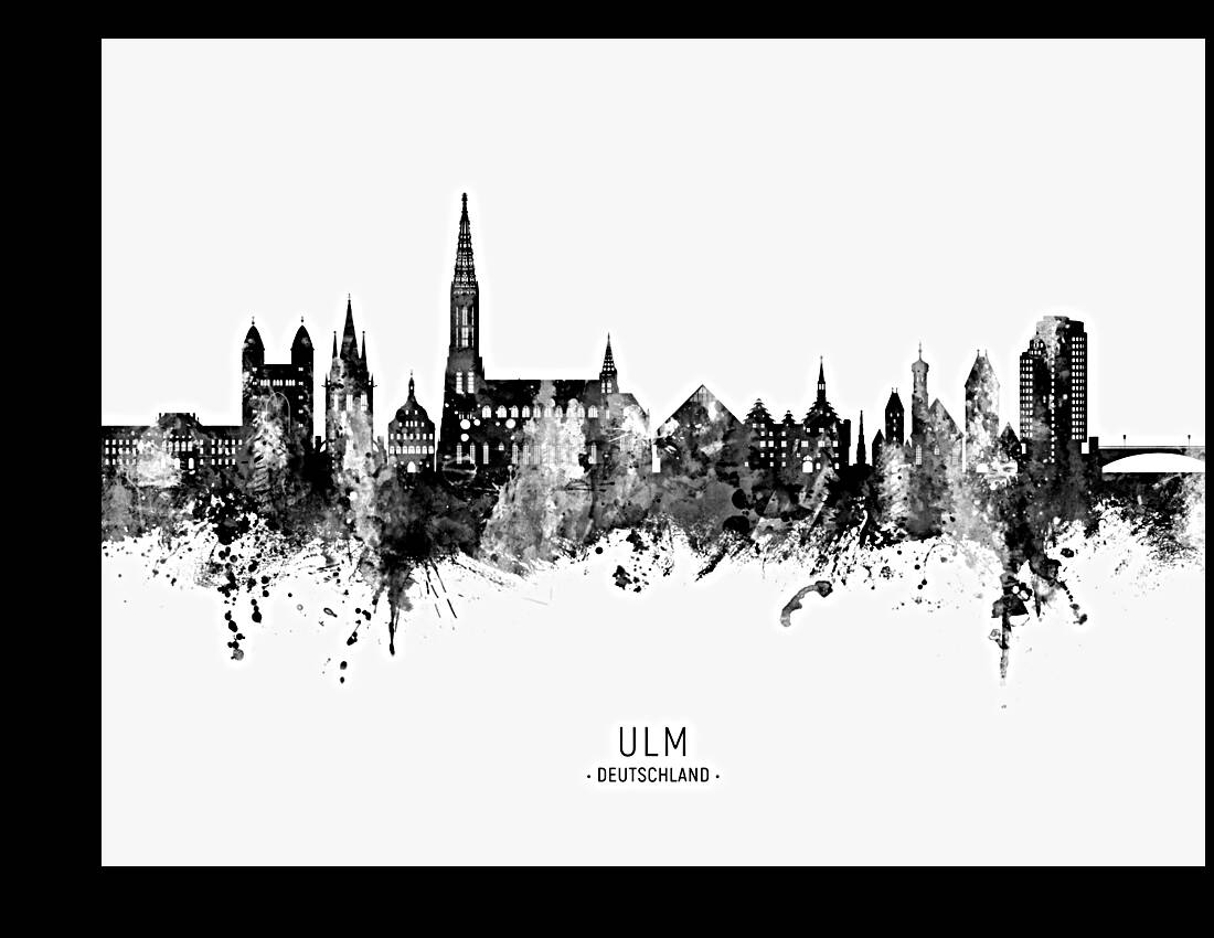 Ulm Germany Skyline Reproduction