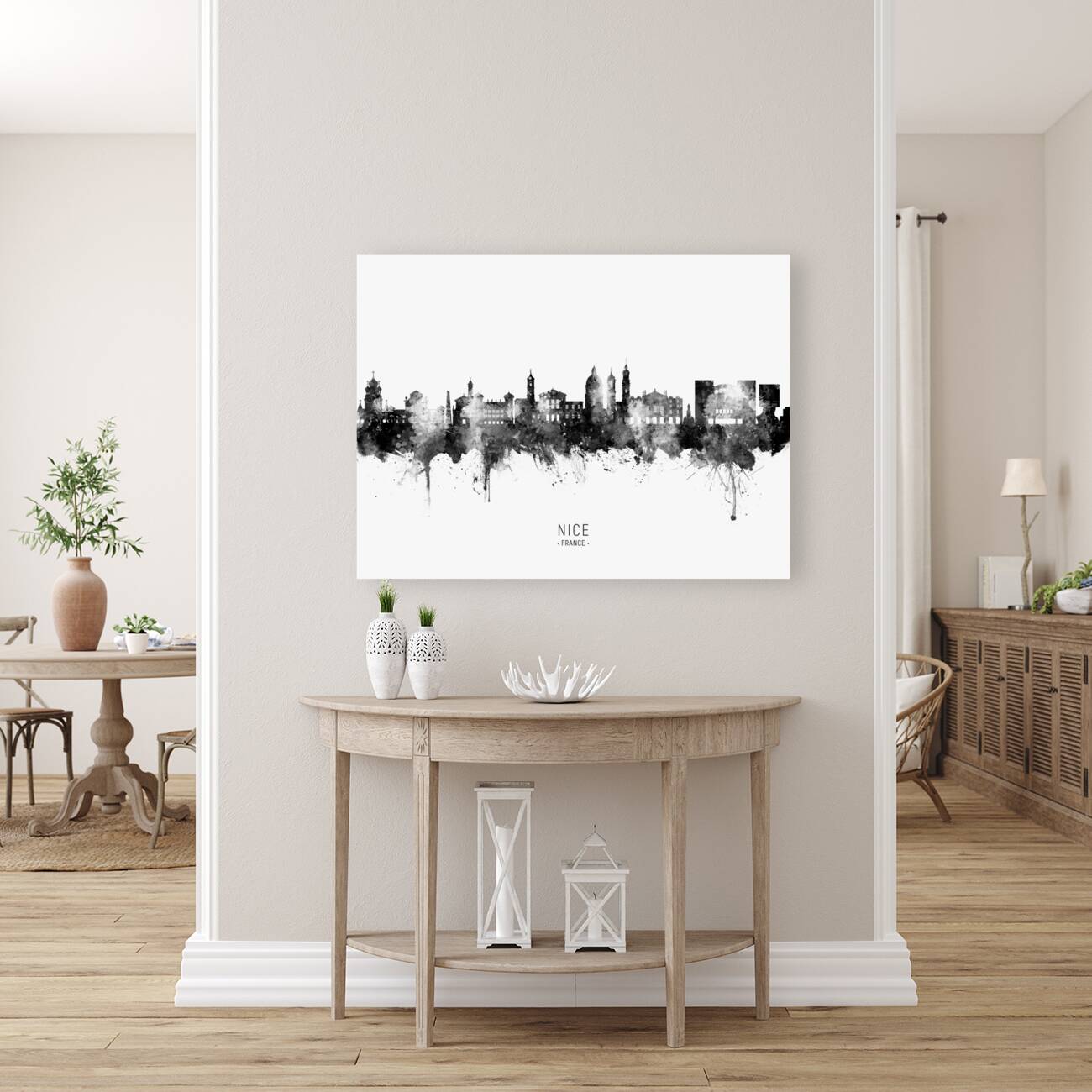 Nice France Skyline Reproduction