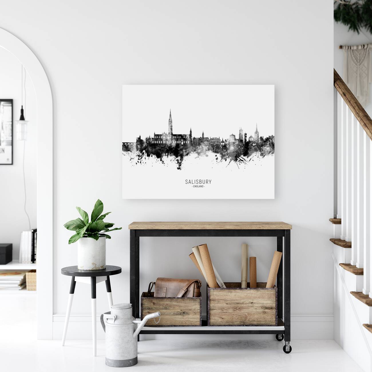 Salisbury England Skyline Reproduction