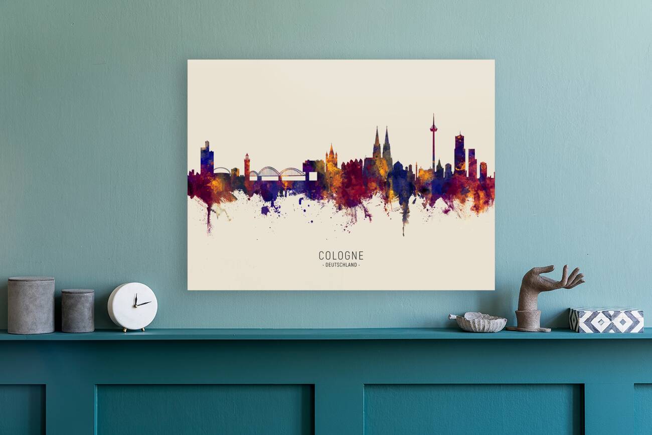 Cologne Germany Skyline Reproduction