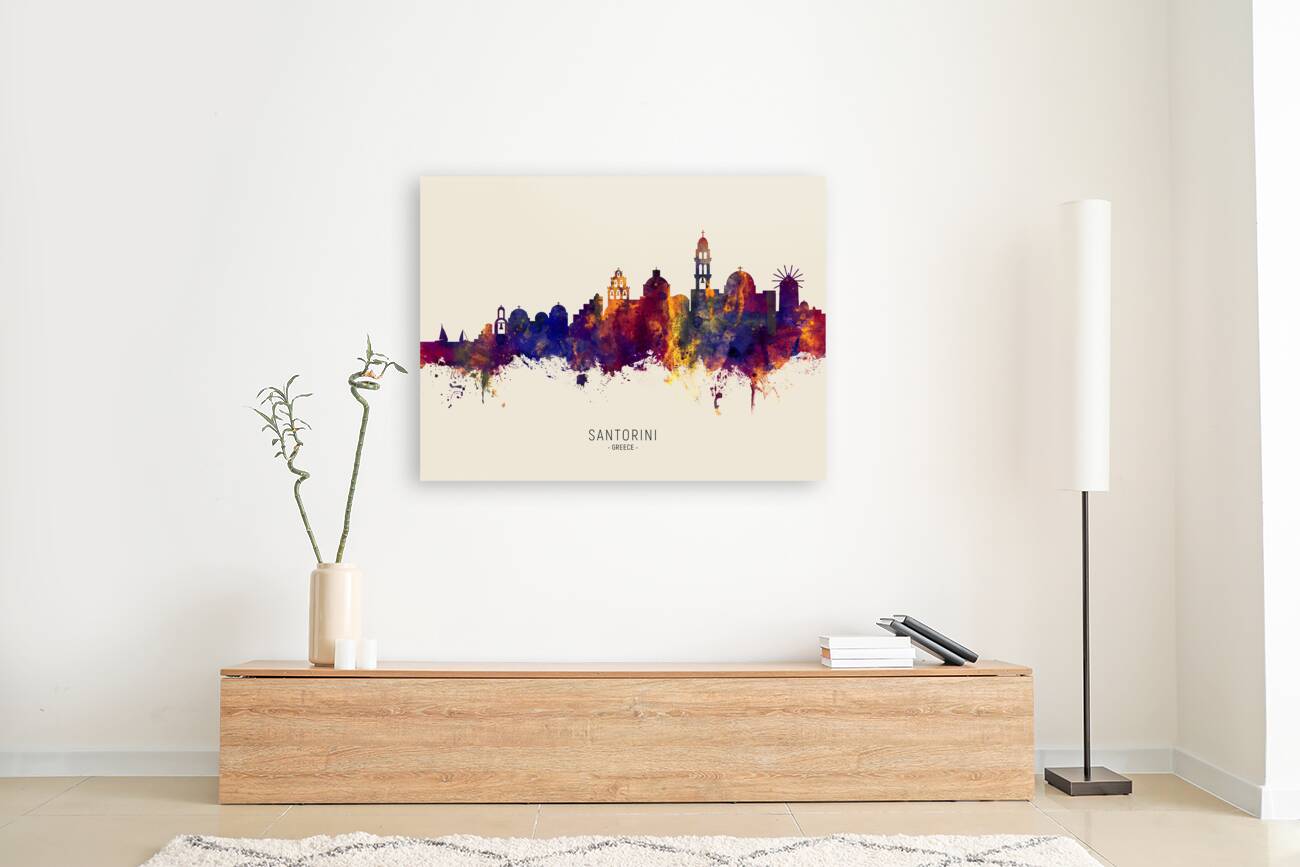 Santorini Skyline Reproduction