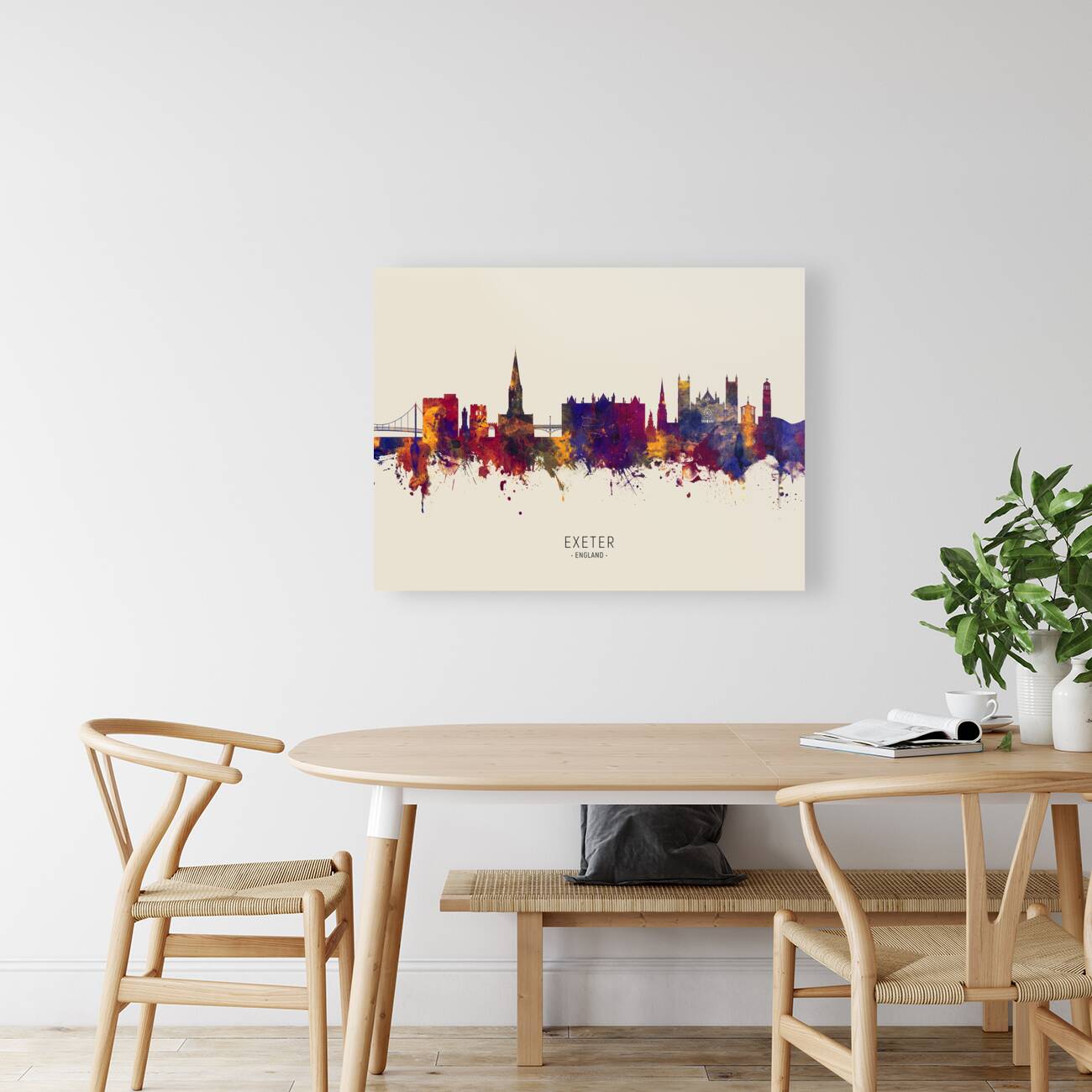 Exeter England Skyline Reproduction