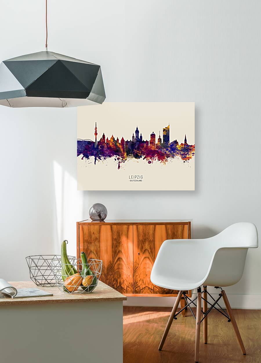 Leipzig Germany Skyline Reproduction