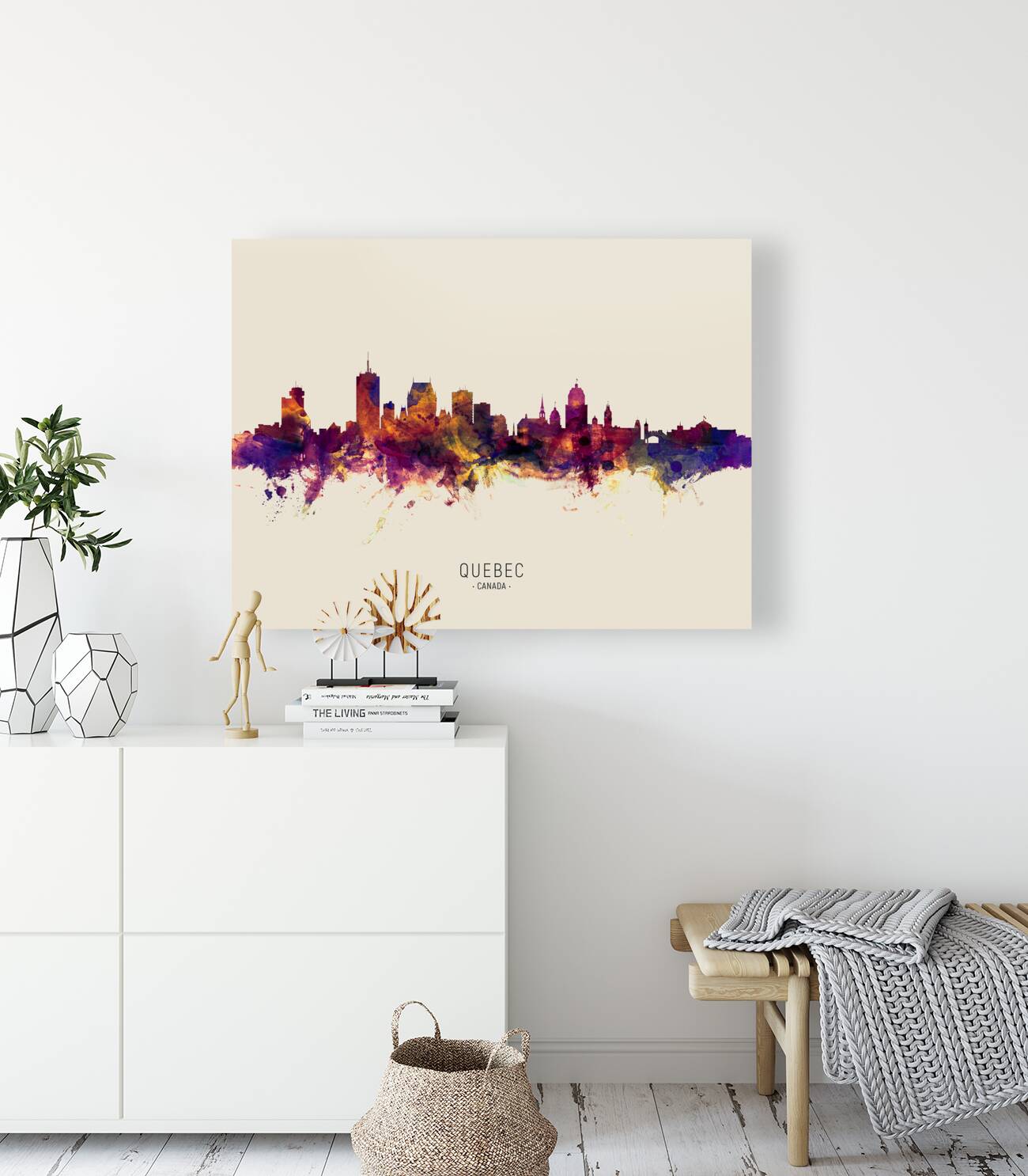 Quebec Canada Skyline Reproduction
