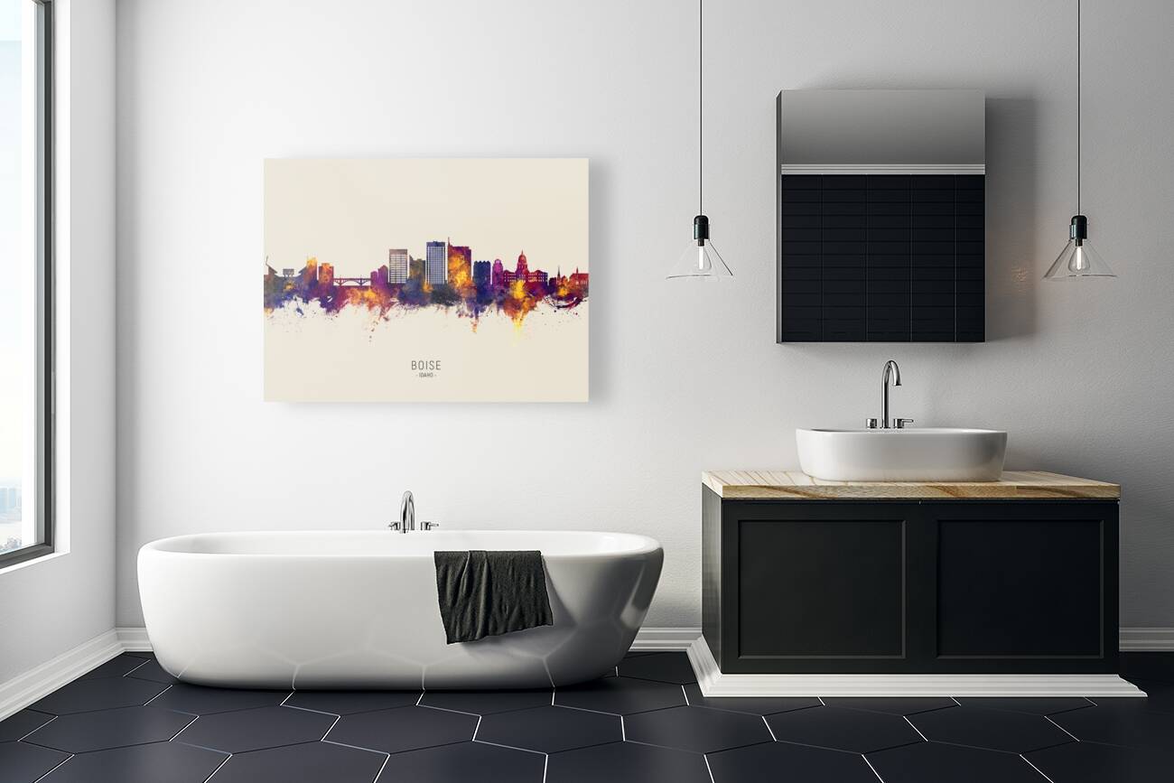 Boise Idaho Skyline Reproduction