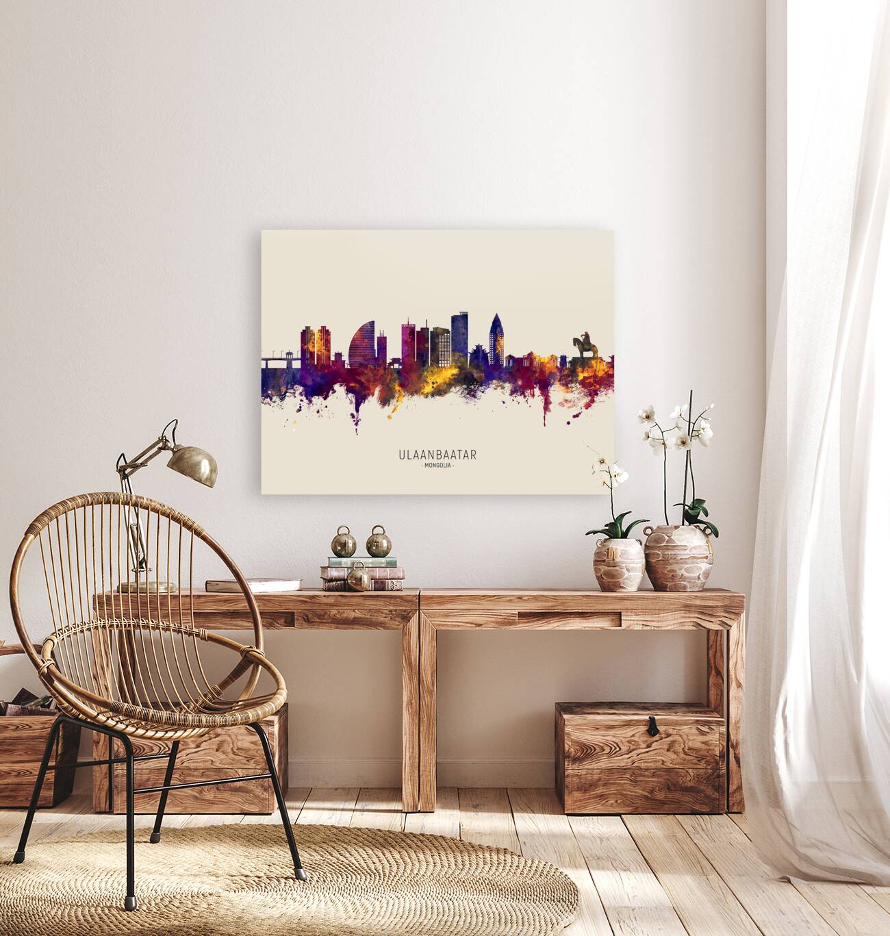 Ulaanbaatar Mongolia Skyline Reproduction