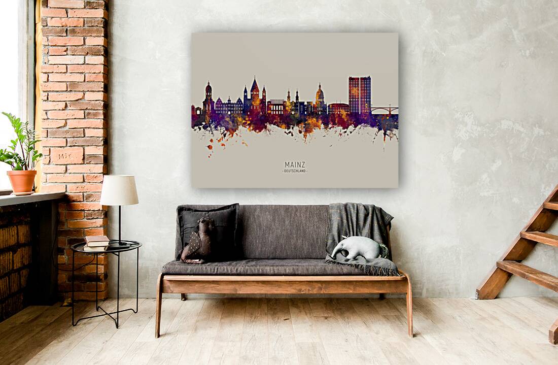Mainz Germany Skyline Reproduction