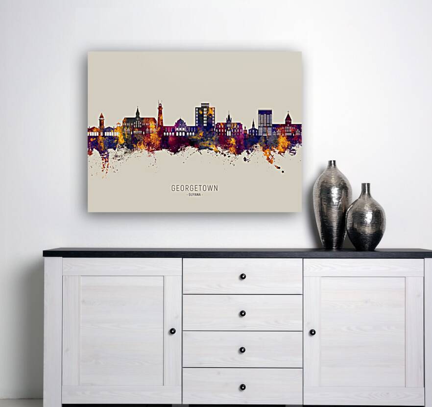 Georgetown Guyana Skyline Reproduction