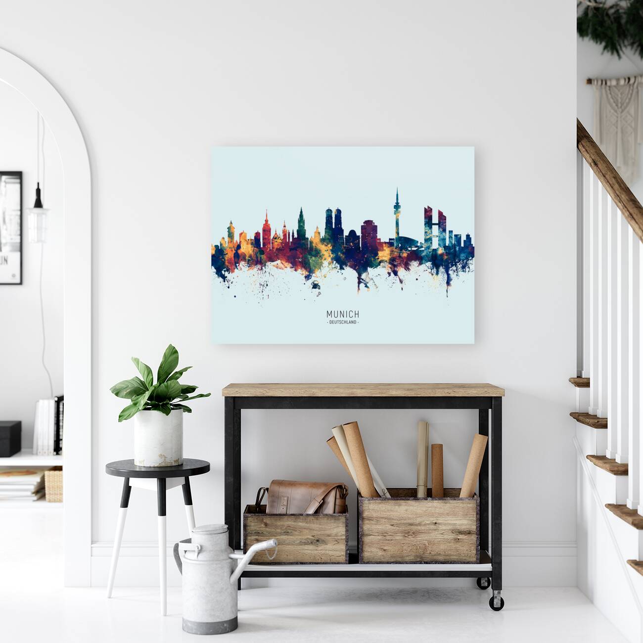 Munich Germany Skyline Reproduction