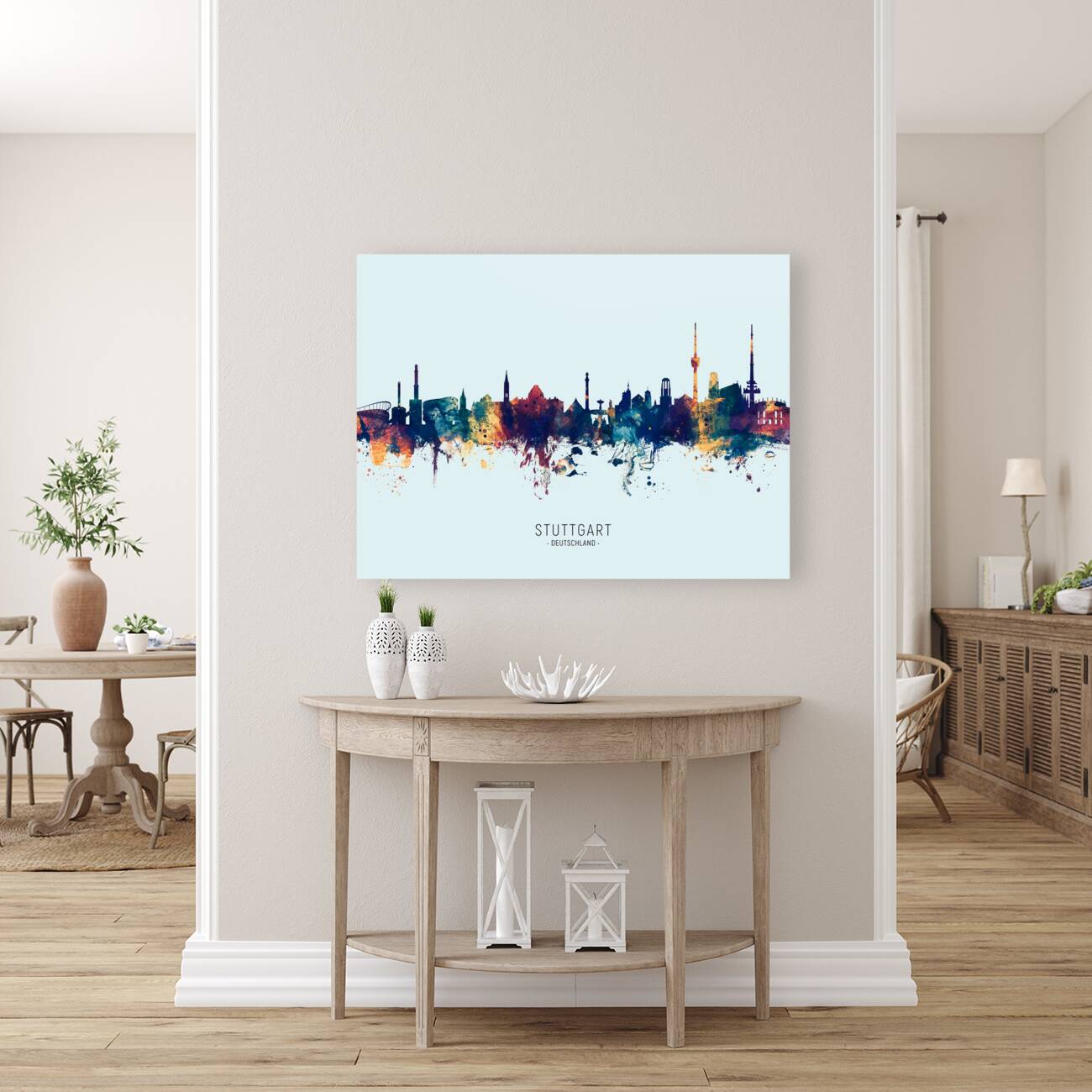 Stuttgart Germany Skyline Reproduction