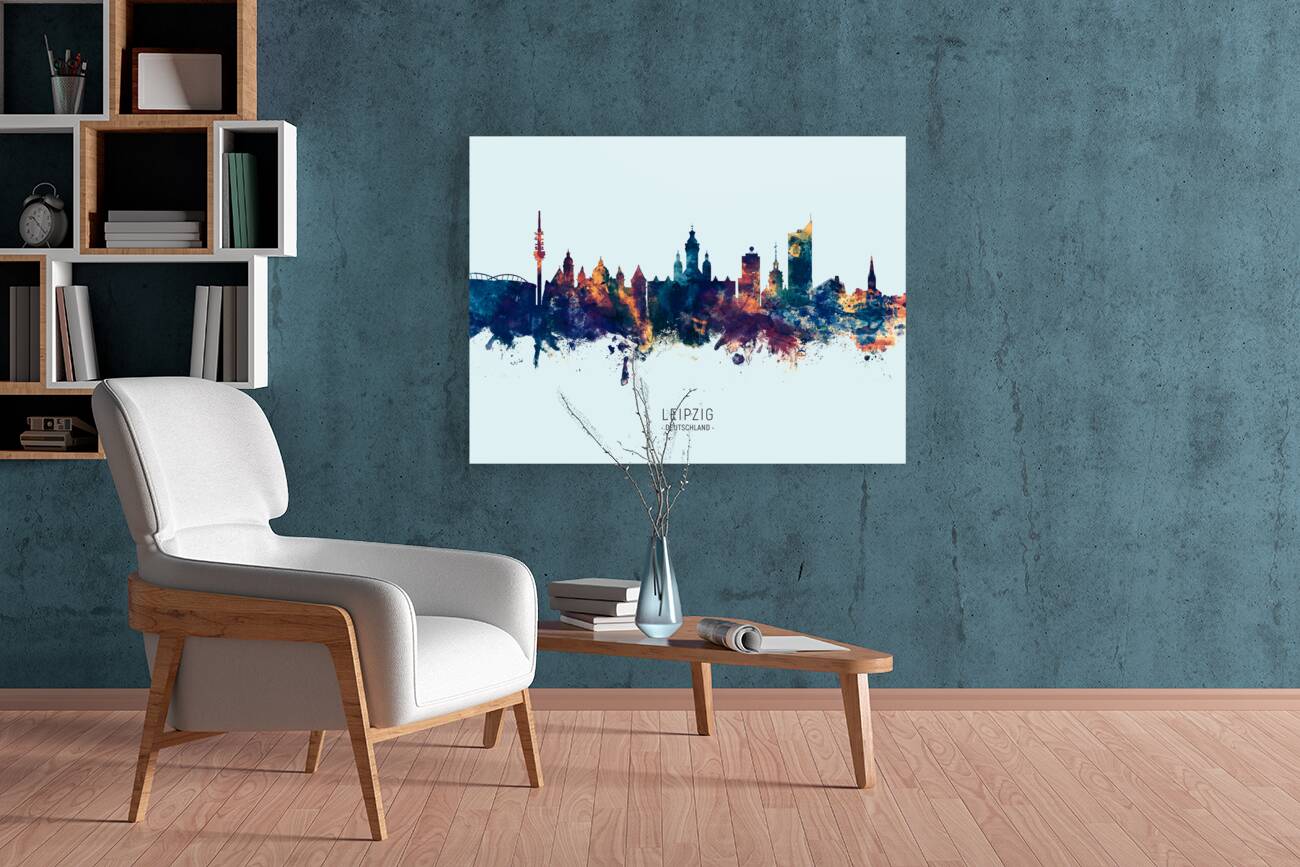 Leipzig Germany Skyline Reproduction